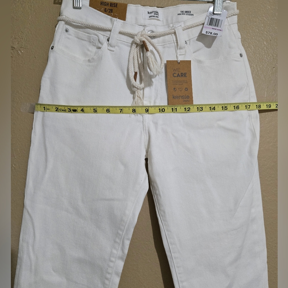 Kensie Crisp White Women's Jeans - Picture 6 of 9